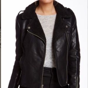 BCBGeneration faux leather moto style jacket